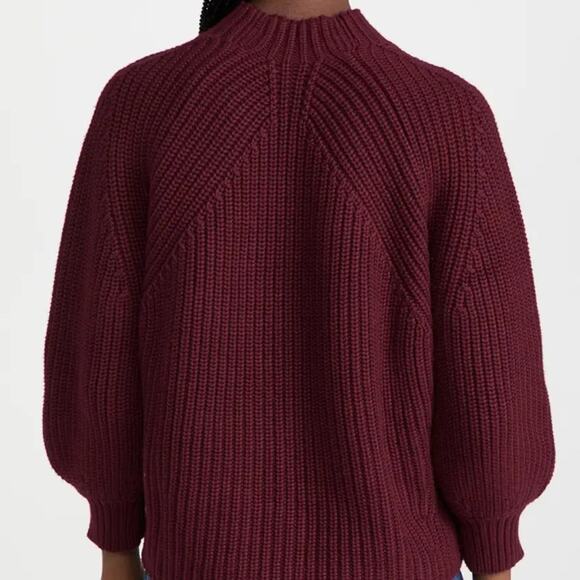 Apiece Apart Eco Nueva Merel Sweater in Chipotle Red - Picture 2 of 9